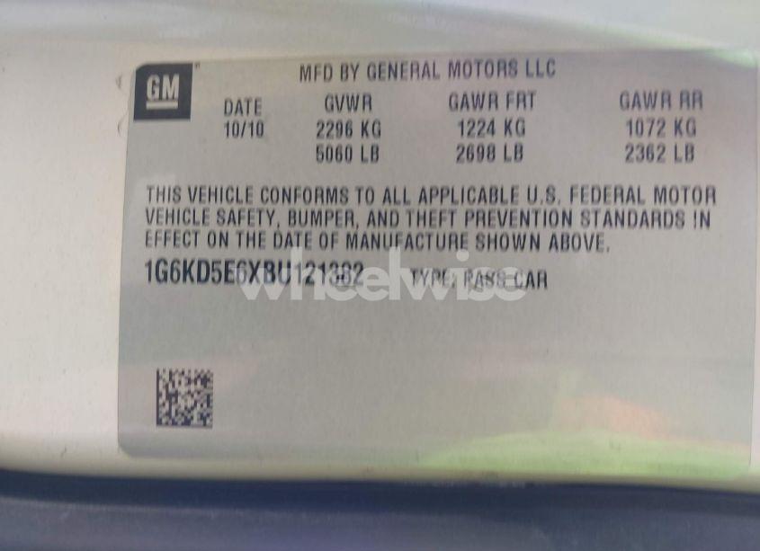 Photo 9 of 2011 Cadillac Dts LUXURY COLLECTION (VIN 1G6KD5E6XBU121382)