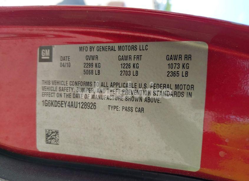 Photo 9 of 2010 Cadillac Dts LUXURY COLLECTION (VIN 1G6KD5EY4AU128926)