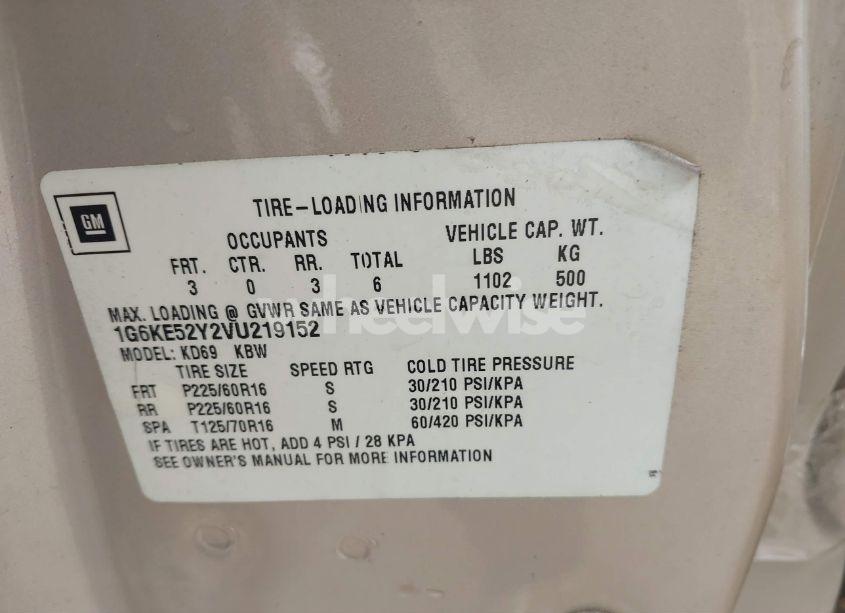 Photo 9 of 1997 Cadillac Deville D'ELEGANCE (VIN 1G6KE52Y2VU219152)