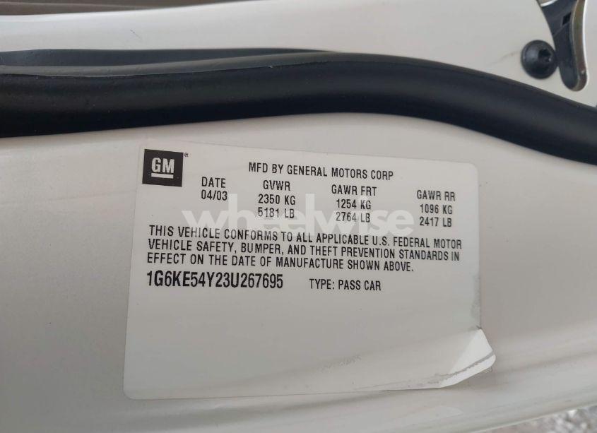 Photo 9 of 2003 Cadillac Deville DHS (VIN 1G6KE54Y23U267695)