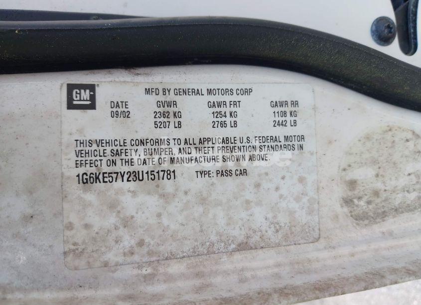 Photo 9 of 2003 Cadillac Deville DHS (VIN 1G6KE57Y23U151781)