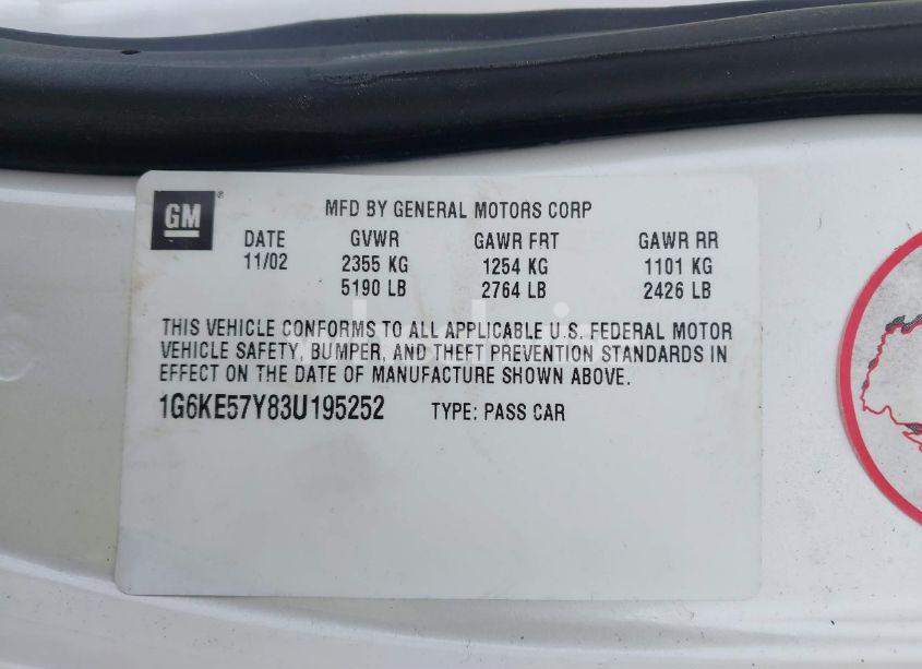 Photo 9 of 2003 Cadillac Deville DHS (VIN 1G6KE57Y83U195252)