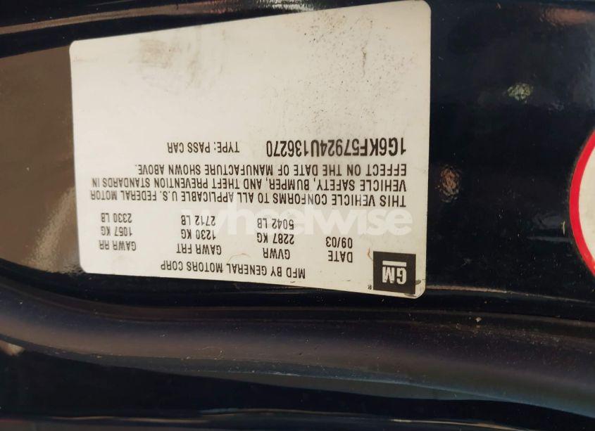 Photo 9 of 2004 Cadillac Deville DTS (VIN 1G6KF57924U136270)