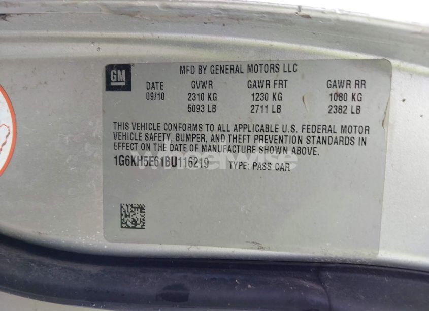 Photo 9 of 2011 Cadillac Dts PREMIUM COLLECTION (VIN 1G6KH5E61BU116219)