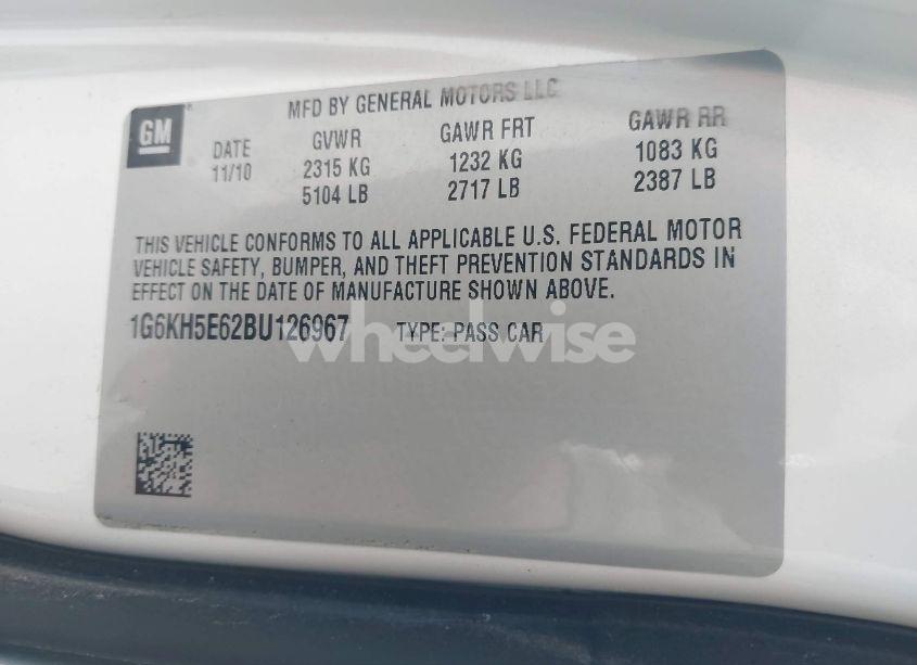 Photo 9 of 2011 Cadillac Dts PREMIUM COLLECTION (VIN 1G6KH5E62BU126967)