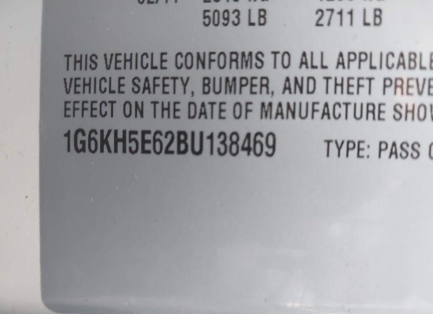 Photo 9 of 2011 Cadillac Dts PREMIUM COLLECTION (VIN 1G6KH5E62BU138469)