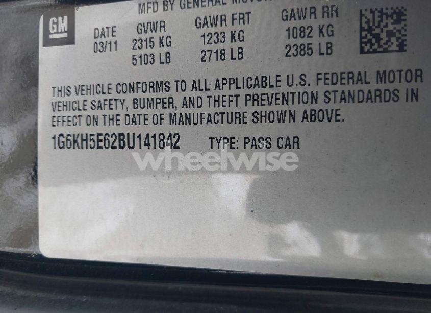 Photo 9 of 2011 Cadillac Dts PREMIUM COLLECTION (VIN 1G6KH5E62BU141842)