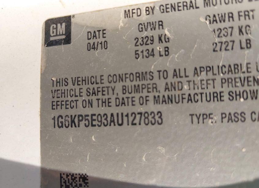 Photo 9 of 2010 Cadillac Dts PLATINUM COLLECTION (VIN 1G6KP5E93AU127833)