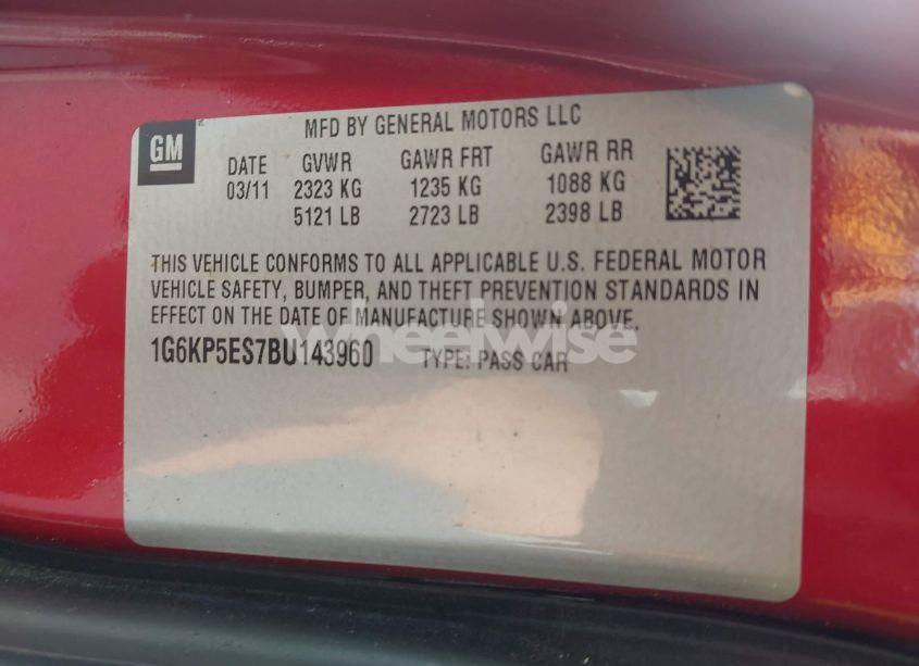 Photo 9 of 2011 Cadillac Dts PLATINUM COLLECTION (VIN 1G6KP5ES7BU143960)