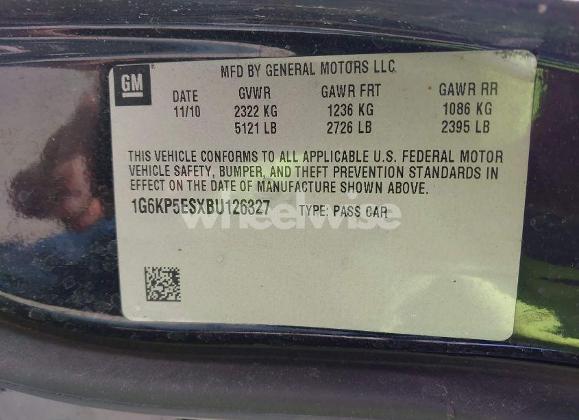 Photo 9 of 2011 Cadillac Dts PLATINUM COLLECTION (VIN 1G6KP5ESXBU126327)