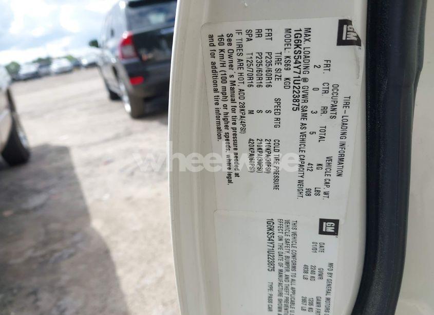 Photo 8 of 2001 Cadillac Seville LUXURY SLS W/MONOCHROME PKG (VIN 1G6KS54Y71U223875)