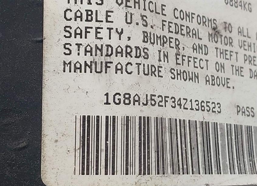 Photo 9 of 2004 Saturn Ion 2 (VIN 1G8AJ52F34Z136523)