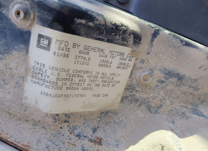 Photo 9 of 2006 Saturn Ion 2 (VIN 1G8AJ55F36Z173764)