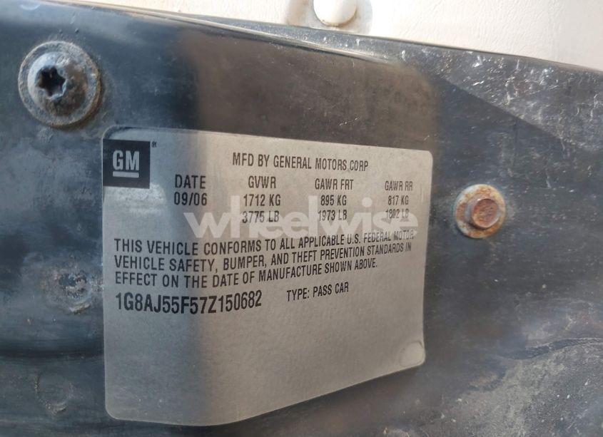 Photo 9 of 2007 Saturn Ion 2 (VIN 1G8AJ55F57Z150682)