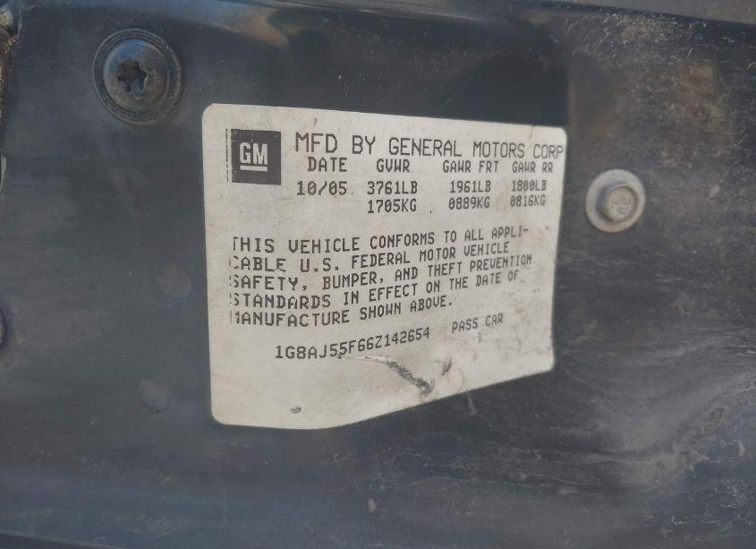 Photo 9 of 2006 Saturn Ion 2 (VIN 1G8AJ55F66Z142654)