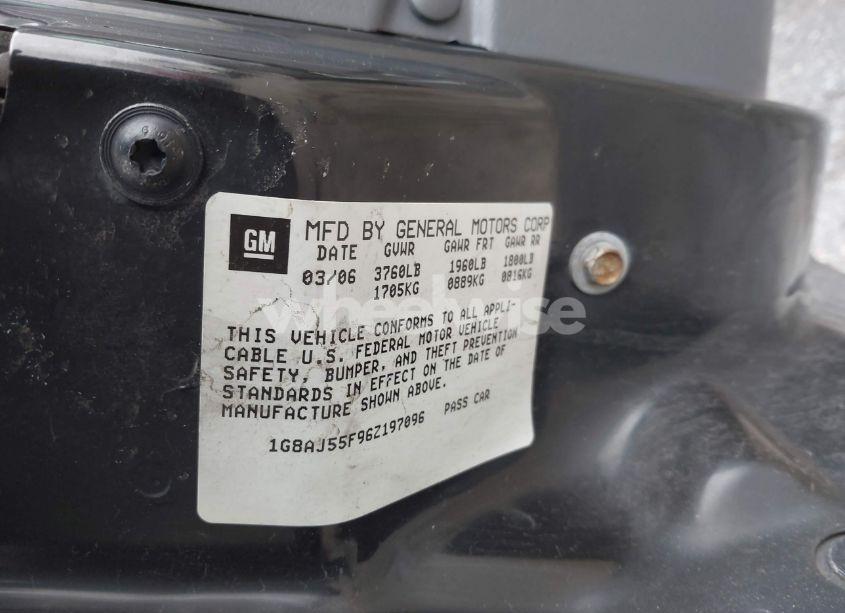 Photo 9 of 2006 Saturn Ion LEVEL 2 (VIN 1G8AJ55F96Z197096)