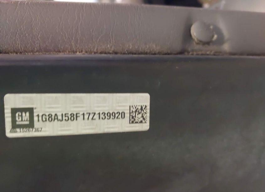 Photo 9 of 2007 Saturn Ion 2 (VIN 1G8AJ58F17Z139920)