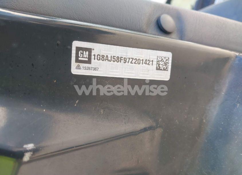 Photo 9 of 2007 Saturn Ion 2 (VIN 1G8AJ58F97Z201421)