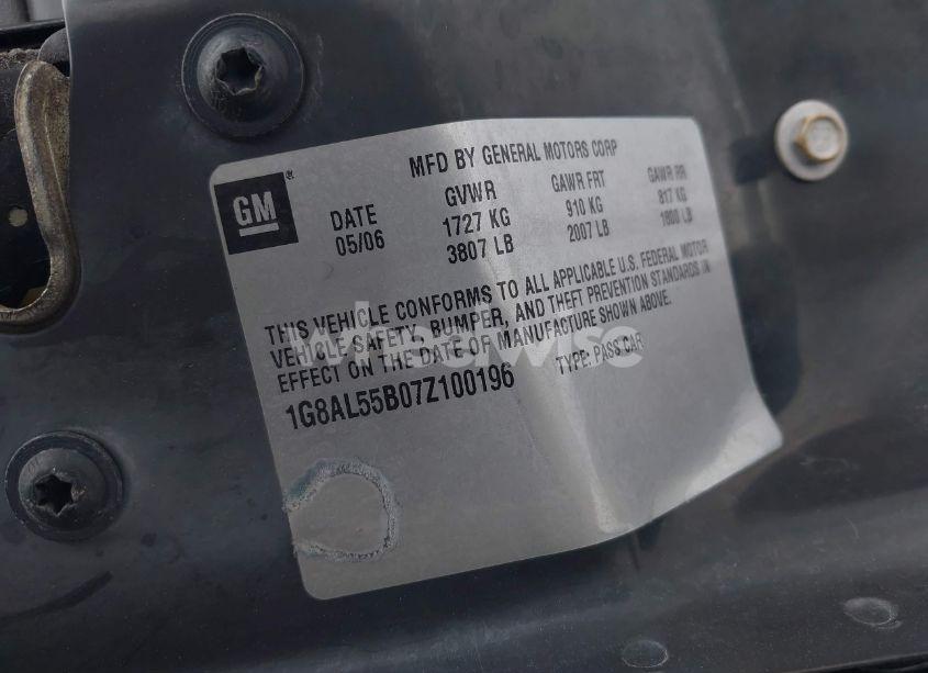 Photo 9 of 2007 Saturn Ion 3 (VIN 1G8AL55B07Z100196)