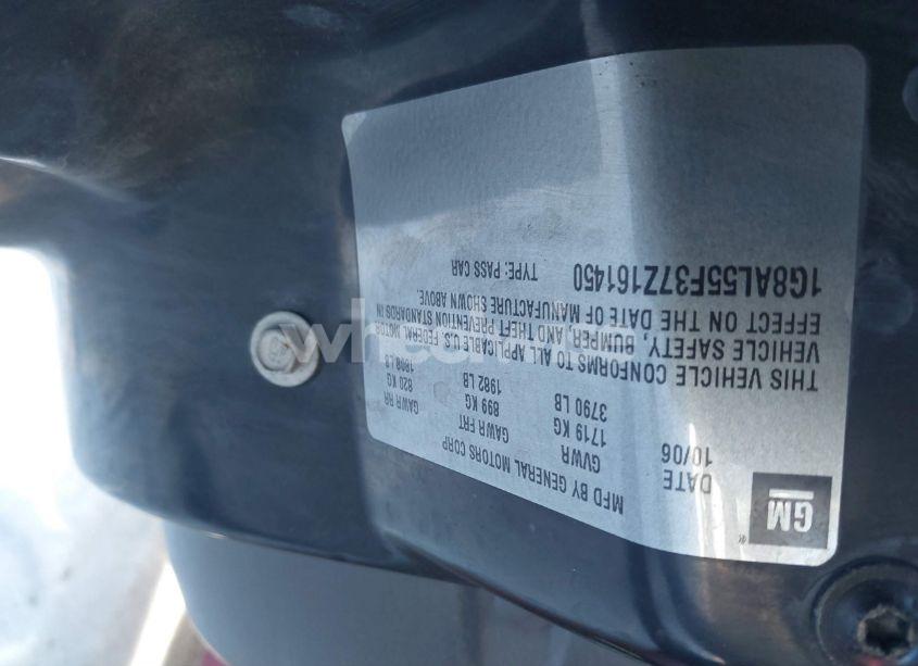 Photo 9 of 2007 Saturn Ion 3 (VIN 1G8AL55F37Z161450)