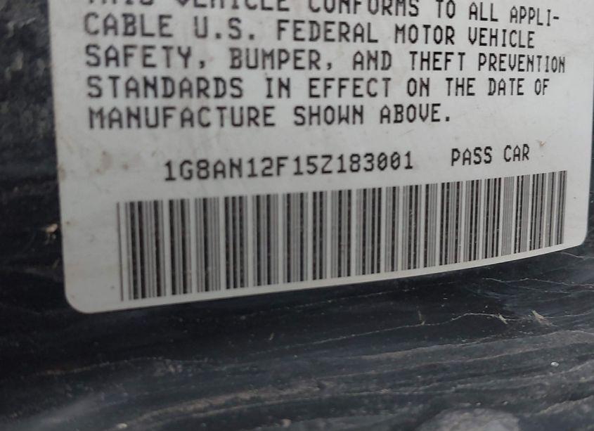 Photo 9 of 2005 Saturn Ion ION 2 (VIN 1G8AN12F15Z183001)