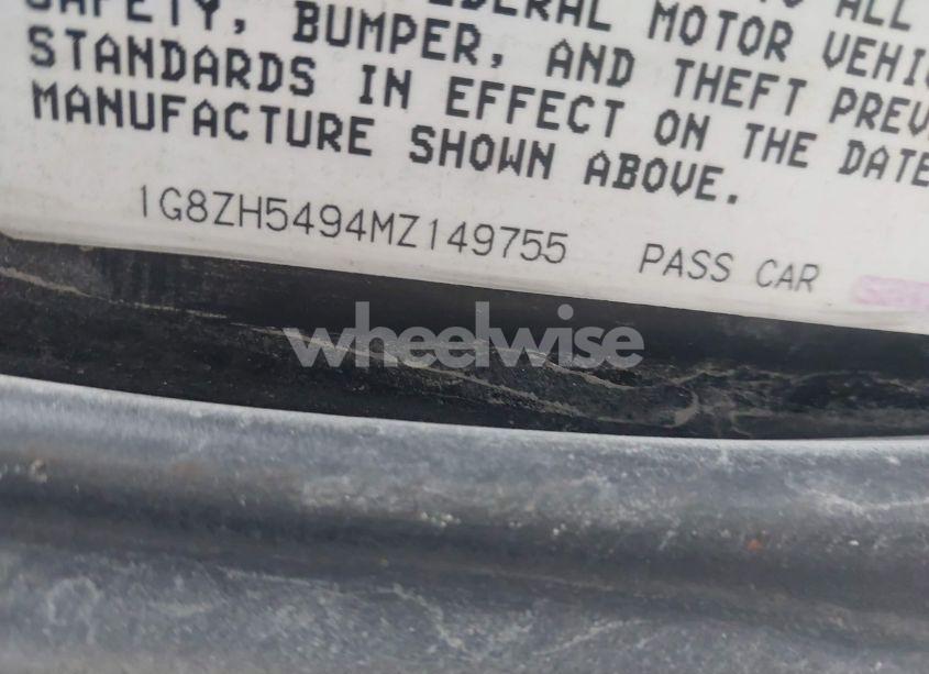 Photo 9 of 1991 Saturn Sl1 N/A (VIN 1G8ZH5494MZ149755)