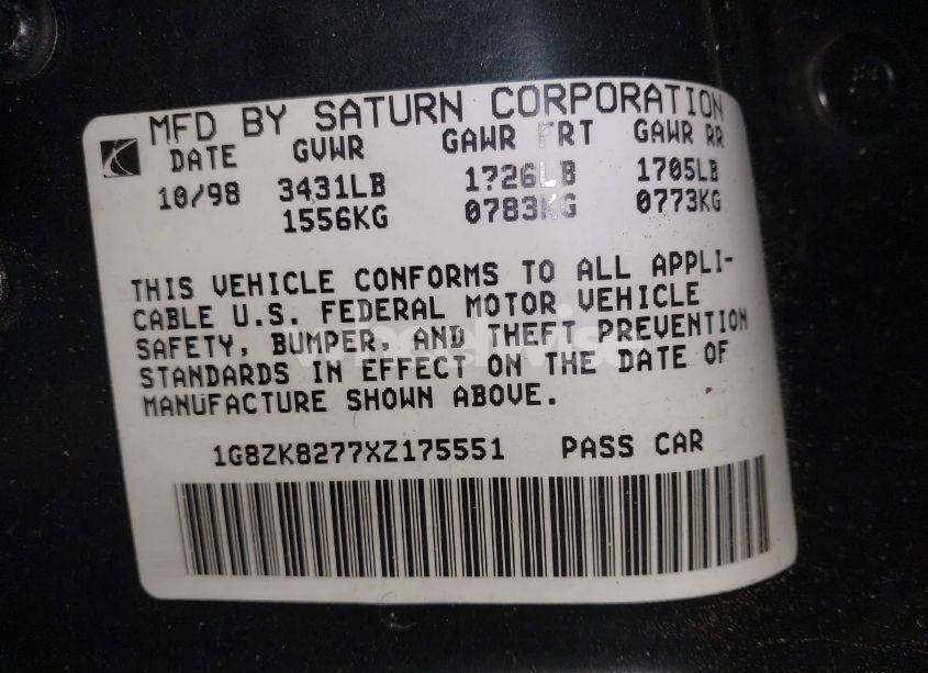Photo 9 of 1999 Saturn Sw2 N/A (VIN 1G8ZK8277XZ175551)