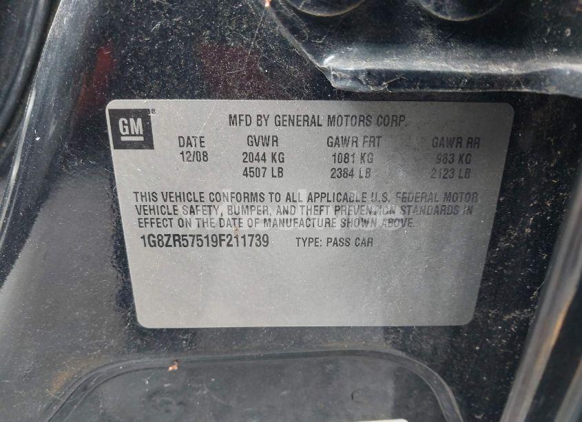 Photo 9 of 2009 Saturn Aura GREEN LINE HYBRID (VIN 1G8ZR57519F211739)