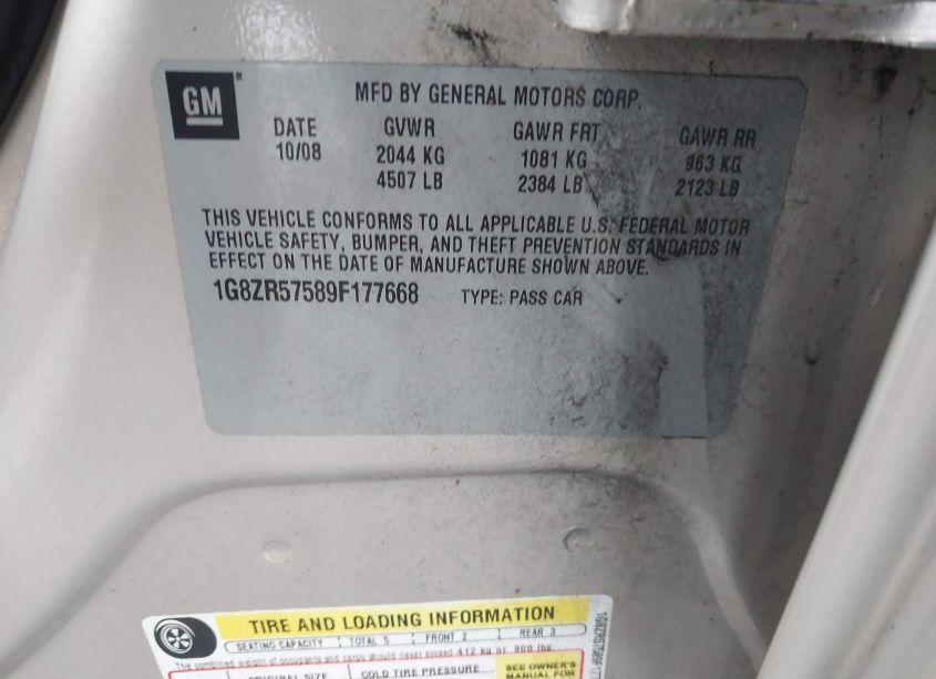 Photo 9 of 2009 Saturn Aura GREEN LINE HYBRID (VIN 1G8ZR57589F177668)