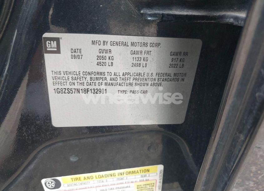 Photo 9 of 2008 Saturn Aura XE (VIN 1G8ZS57N18F132901)