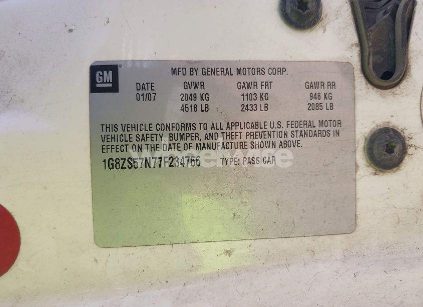 Photo 9 of 2007 Saturn Aura XE (VIN 1G8ZS57N77F234766)