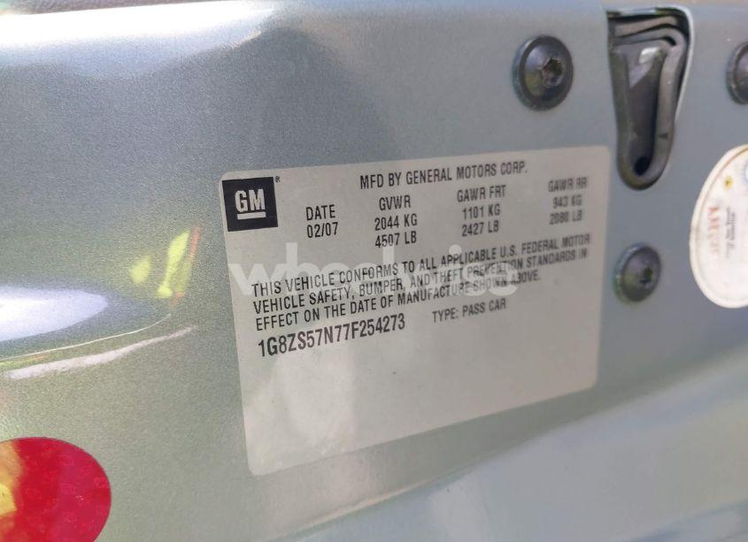 Photo 9 of 2007 Saturn Aura XE (VIN 1G8ZS57N77F254273)