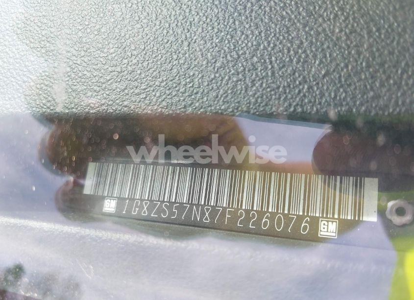 Photo 9 of 2007 Saturn Aura XE (VIN 1G8ZS57N87F226076)