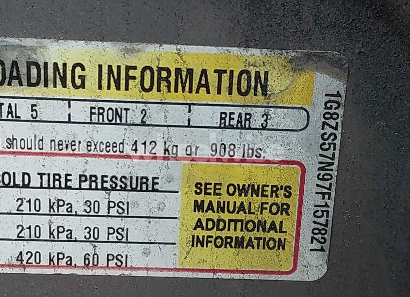 Photo 9 of 2007 Saturn Aura XE (VIN 1G8ZS57N97F157821)