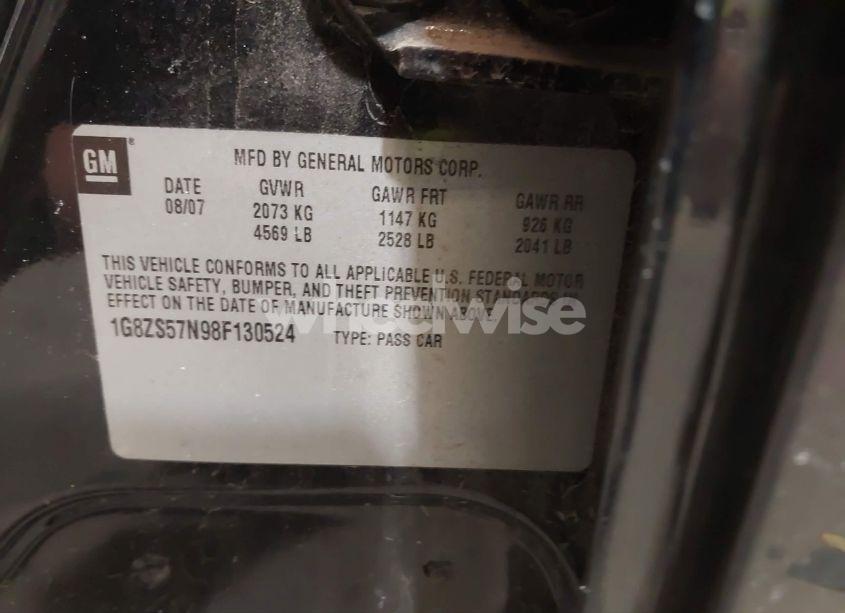 Photo 9 of 2008 Saturn Aura XE (VIN 1G8ZS57N98F130524)