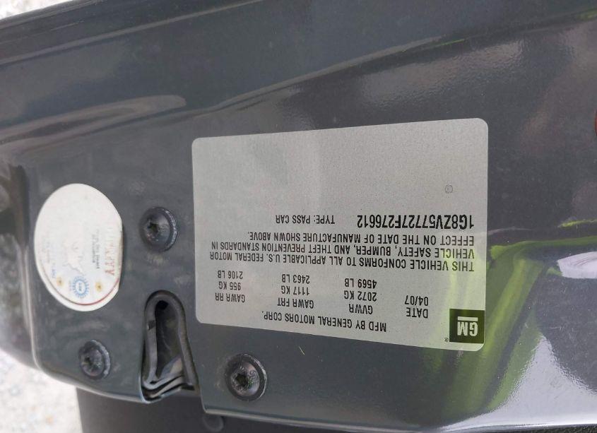 Photo 9 of 2007 Saturn Aura XR (VIN 1G8ZV57727F276612)