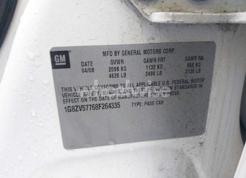 Photo 9 of 2008 Saturn Aura XR (VIN 1G8ZV57768F264335)