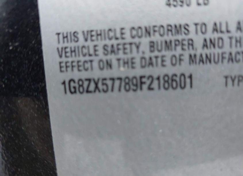 Photo 9 of 2009 Saturn Aura XR (VIN 1G8ZX57789F218601)