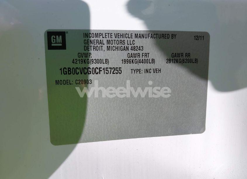 Photo 9 of 2012 Chevrolet Silverado 2500HD WORK TRUCK (VIN 1GB0CVCG0CF157255)