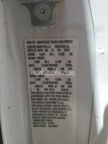 Photo 7 of 2023 CHEVROLET 3500 EXPRESS (VIN 1GB0GRFP8P1120075)