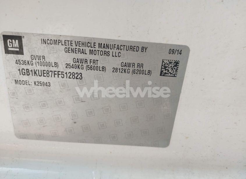 Photo 8 of 2015 Chevrolet Silverado 2500HD WT (VIN 1GB1KUE87FF512823)