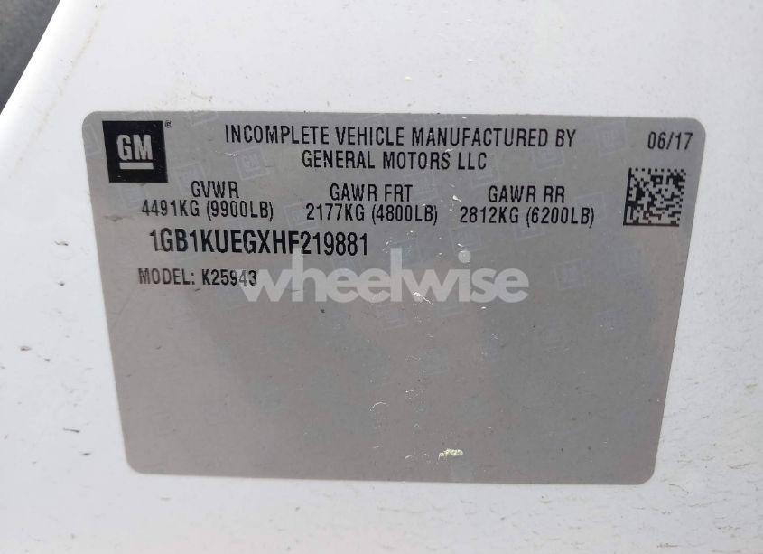 Photo 9 of 2017 Chevrolet Silverado 2500HD WT (VIN 1GB1KUEGXHF219881)