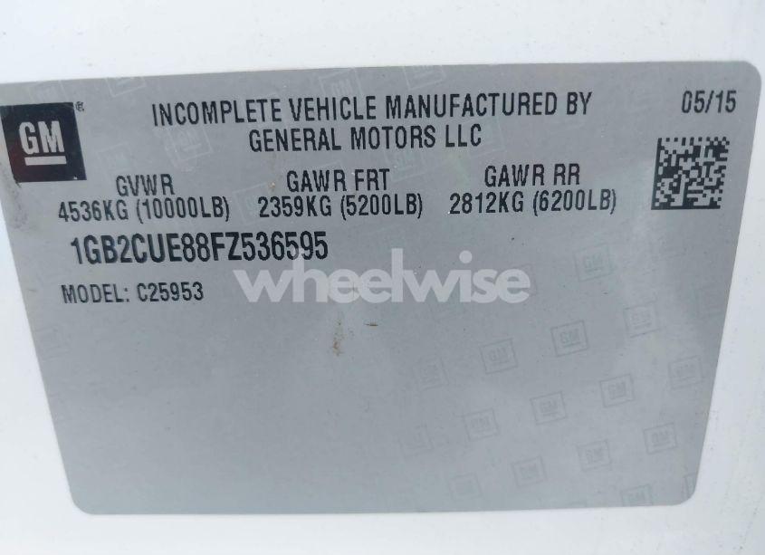 Photo 9 of 2015 Chevrolet Silverado 2500HD WT (VIN 1GB2CUE88FZ536595)