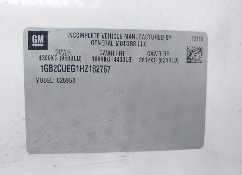 Photo 9 of 2017 Chevrolet Silverado 2500HD WT (VIN 1GB2CUEG1HZ182767)