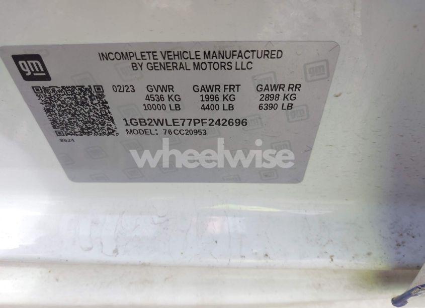 Photo 9 of 2023 Chevrolet Silverado 2500HD 2WD DOUBLE CAB LONG BED WT (VIN 1GB2WLE77PF242696)