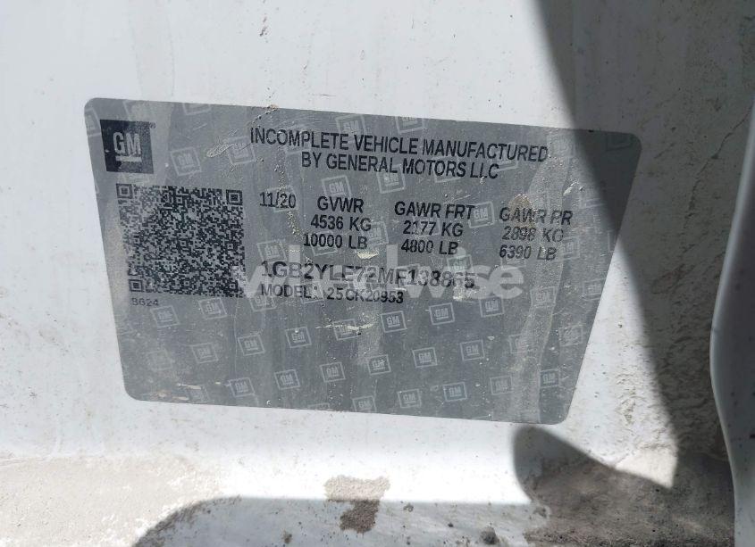 Photo 9 of 2021 Chevrolet Silverado 2500HD 4WD DOUBLE CAB LONG BED WT (VIN 1GB2YLE72MF138865)