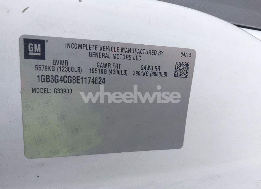 Photo 8 of 2014 Chevrolet Express CUTAWAY 3500 (VIN 1GB3G4CG8E1174624)