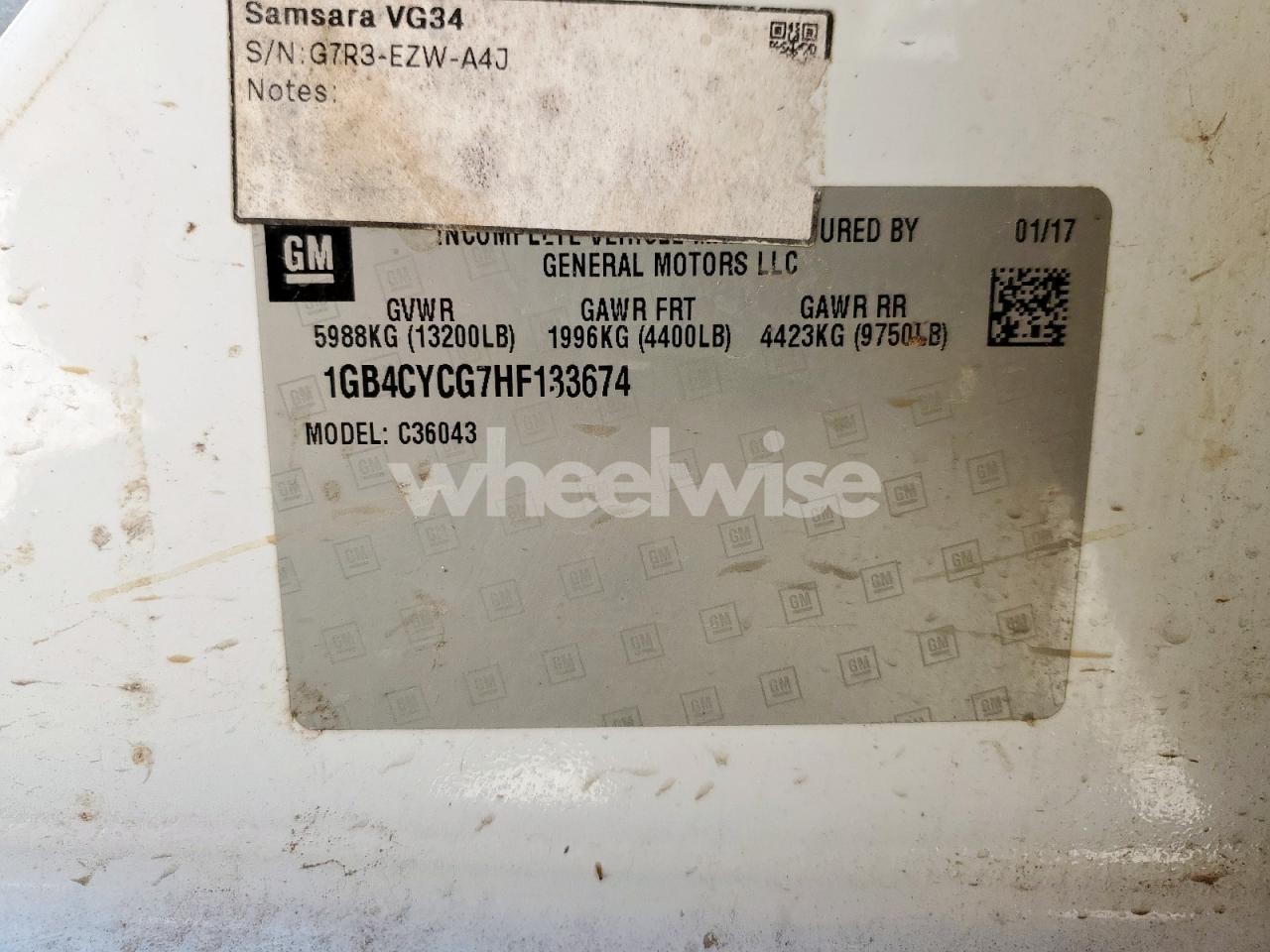 Photo 12 of 2017 CHEVROLET SILVERADO C3500 (VIN 1GB4CYCG7HF133674)