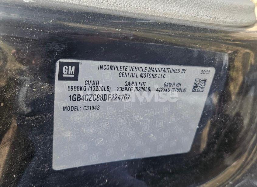 Photo 8 of 2013 Chevrolet Silverado 3500HD CHASSIS WORK TRUCK (VIN 1GB4CZC88DF224767)