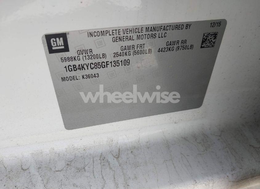 Photo 4 of 2016 Chevrolet Silverado 3500HD CHASSIS WT (VIN 1GB4KYC85GF135109)